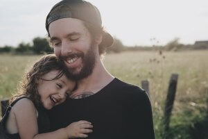 dad and daughter with food allergies