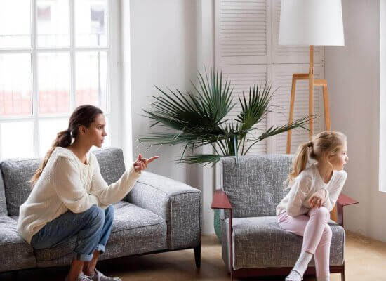A mother points at their child as the kid faces away with an angry expression. Learn more about child therapy in New Jersey and how an anixety therapist in Branchburg, NJ can help address behavior issues. Search for a child therapist in Scotch Plains, NJ for support today.