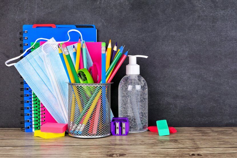 A close up of school supplies for Brave Minds Counseling. Learn how a child therapist in Branchburg, NJ can offer support. Search for child therapy for anxiety or search for child counseling in Branchburg, NJ today.